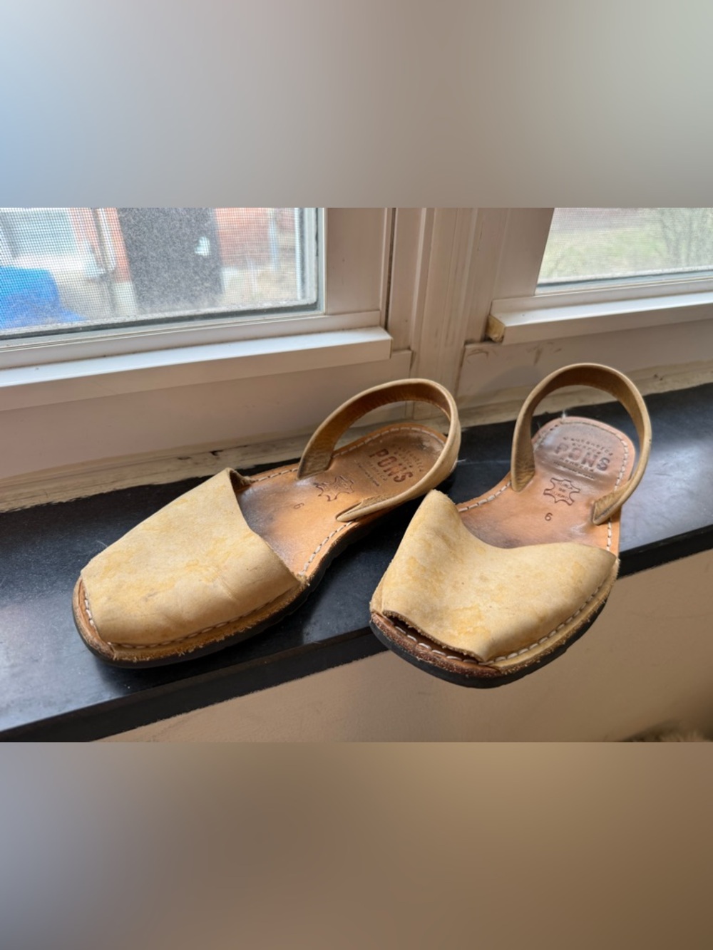 Pons Avarca Slingback Sandals in yellow